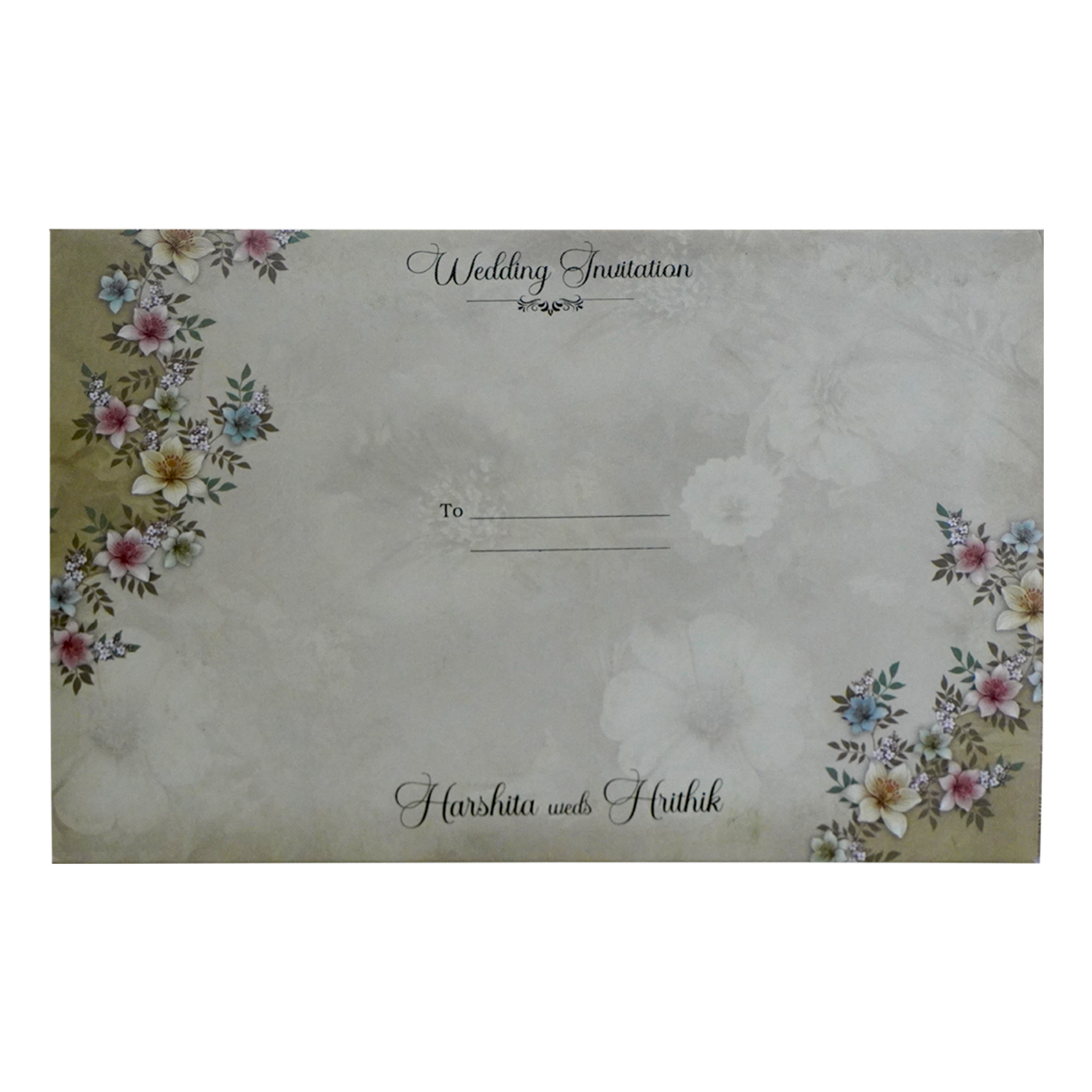 Light Pale Olive Green Invitation-KSI12540