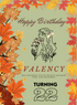 Green Autumn Birthday cards for her-AABCS006