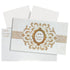 Selling White envelope gold die cut print with two inserts invitation card online. Buying invitation cards made easy with King of Cards! &