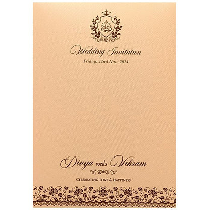 Pink Texture Single Sheet Invitation Card-King of Cards