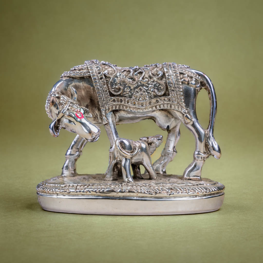 Antique Cow and Calf Idol-GRI0030