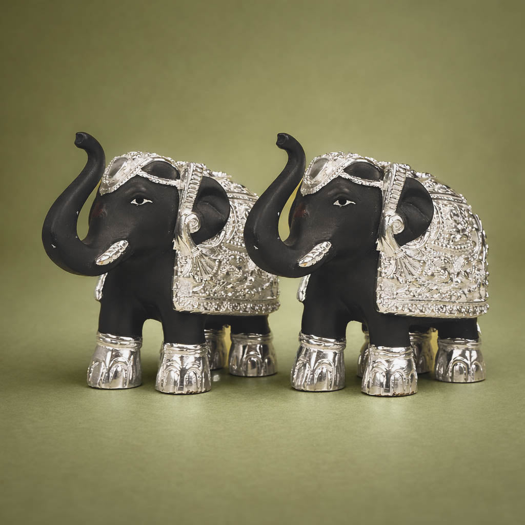 Antique Royal Elephant Showpiece-GRI0080