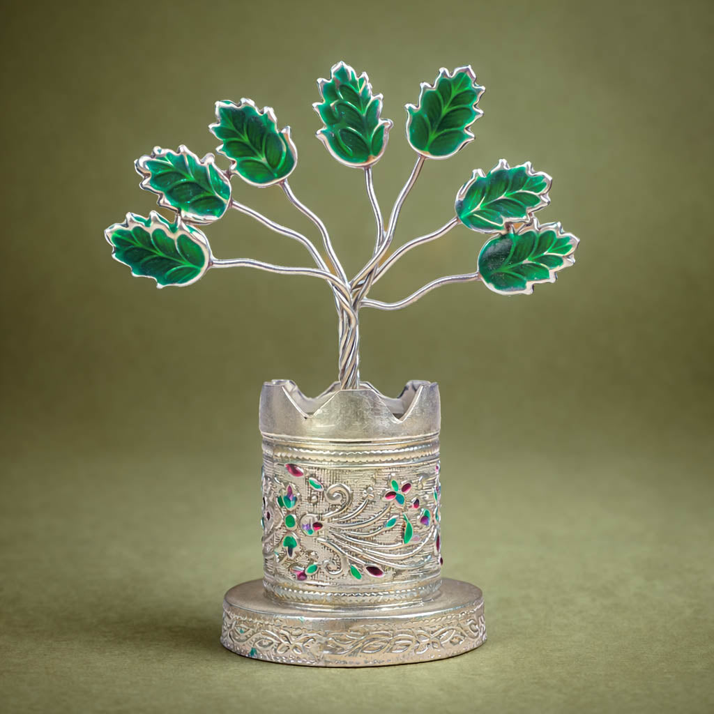 Round Tulsi Katte with Green Leaves-GRI0490