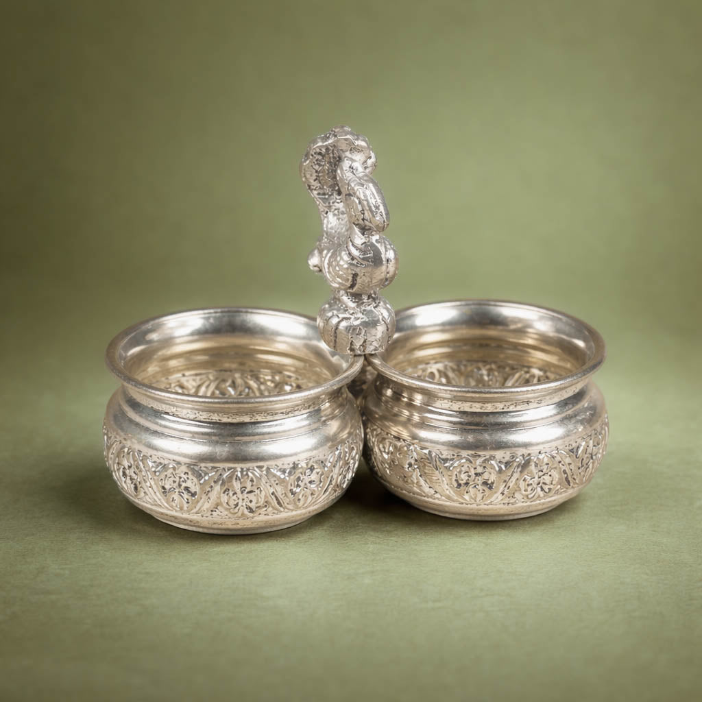 Twin Haldi Kumkum Holder-GRI0700