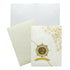 White Floral Design With Nameplate Invitation Card-King of Cards