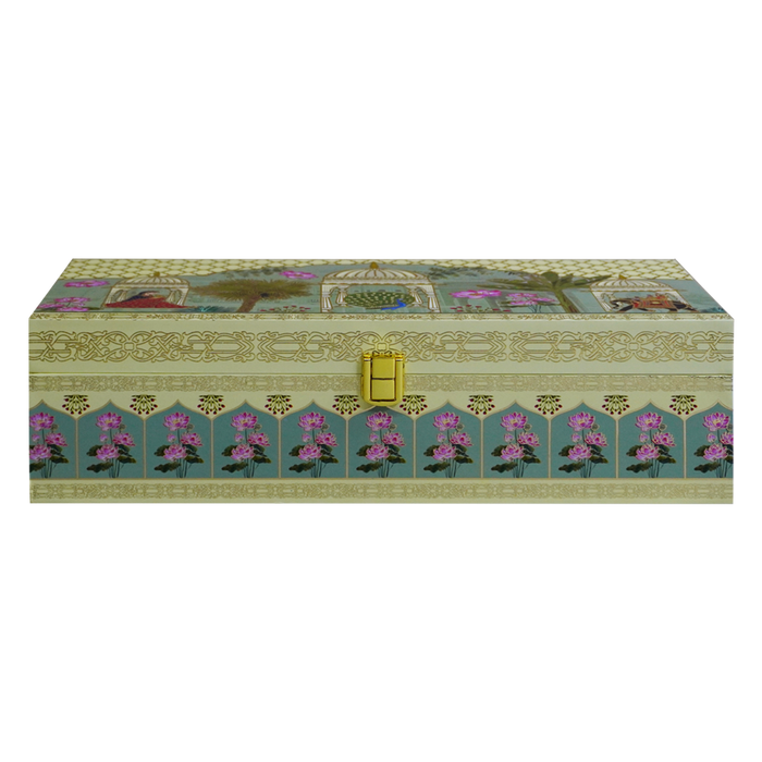 Cream Indian Inspired Box Invitation-King of Cards