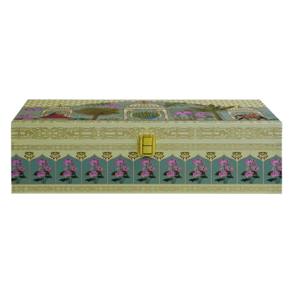 Cream Indian Inspired Box Invitation-King of Cards