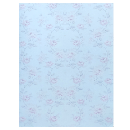 Blue Floral Twofold Wedding Card-King of Cards