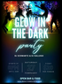 Glow Dark Dance Party Invitation-King of Cards