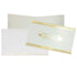 Selling White personal with gold border insert invitation card online. Buying invitation cards made easy with King of Cards! ? Customer Support ? Home Delivery