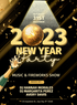 Pink Fireworks New Year Party Invitation-AANYI016