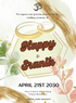 Golden Rings Hindu Wedding Invitations-AAHWI016