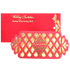This wedding card is a designer wedding card with horizontal sort. This card has floral theme cut design with invitation imprinted at the centre. This card is a three folded wedding card with royal red shading. This card is a personal card with small dimension. Reach us to know more about the card and printing option. Click the WATCH VIDEO icon to see the video of the card.