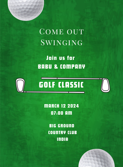 Green Classic golf Invitation-AAGLF010