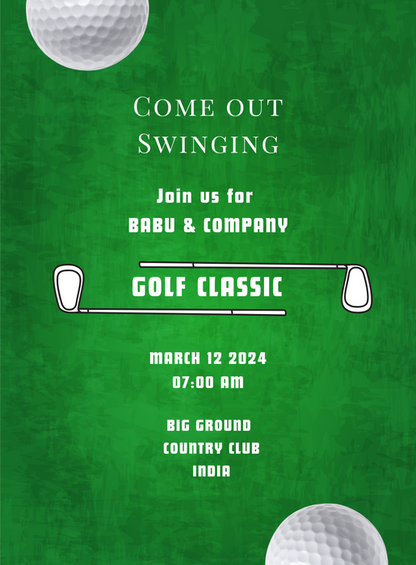 Green Classic golf Invitation-AAGLF010