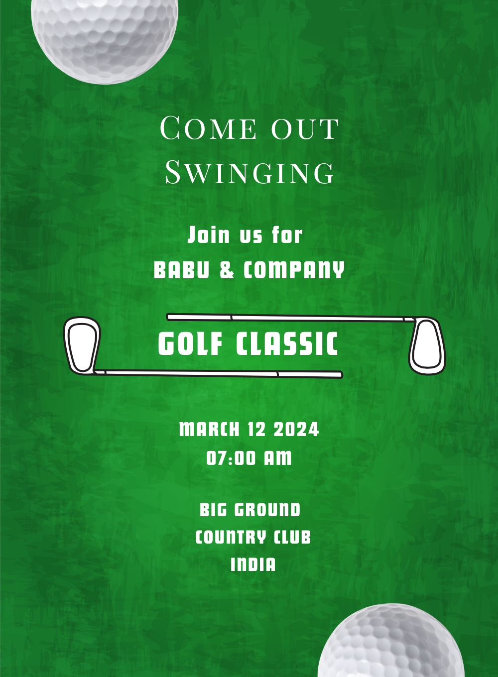 Green Classic golf Invitation-AAGLF010