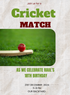 Green Field Cricket Invitation-AACRI007