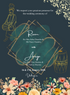 Green Floral Punjabi Wedding Invitation-AAPUN008