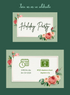 Green Frame holiday party Invitation-AAHOP003