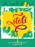 Green Frame Holi Invitation-AAHOL002