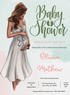 Green Love Baby Shower Invitations-AABSW014