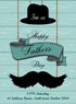 Green Mustache Fathers day Invitation-AAFAT005