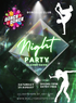 Green Neon Dance Party Invitation-AADPI024