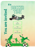 Green Pitch soccer Invitation-AASCC007