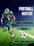 Green Speed Football Invitation-AABLL003
