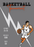 Grey Thunder basketball Invitation-AABET004