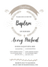 Neutral Leafy Baptism Invitation-AABAP002