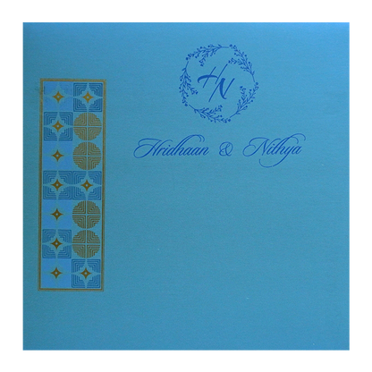 Blue Design Single Card-KRCS7151
