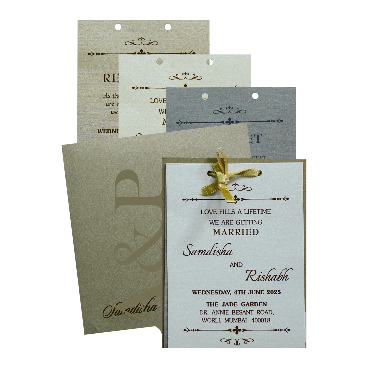 Light Brown MDF Invitation-KRC30370