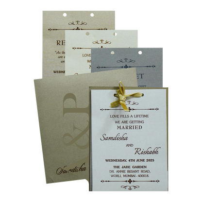 Light Brown MDF Invitation-KRC30370