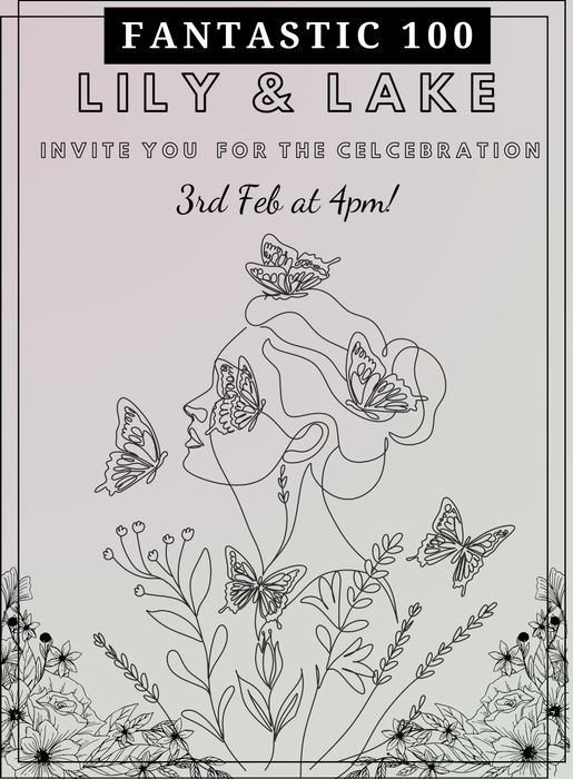 Grey Joyful 100 Day Celebration
