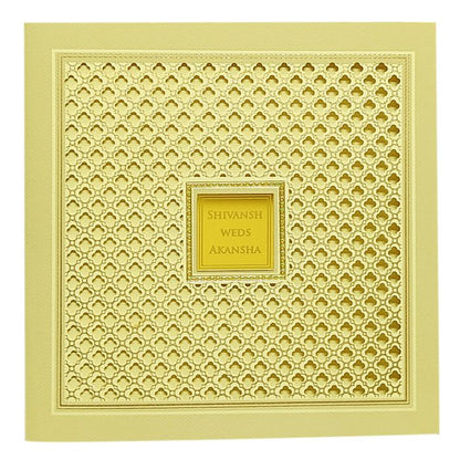 Sandal Laser Cut Padded Invitation Card-King of Cards