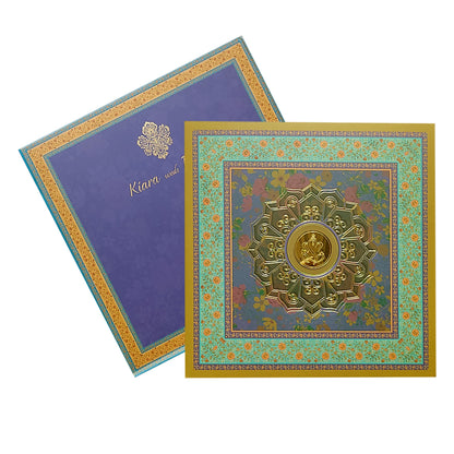 Multicolour Floral Invitation Card-KRC29570