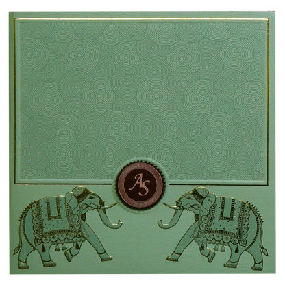 Mint Green Wedding Card-King of Cards