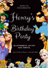 Black Theme Popular Characters Invitation-AAPOP001