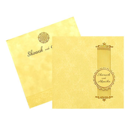 Cream Floral Invitation Card-King of Cards
