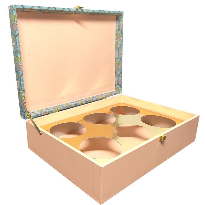 Green Floral Large Box Invitation-KBX0604-King of Cards