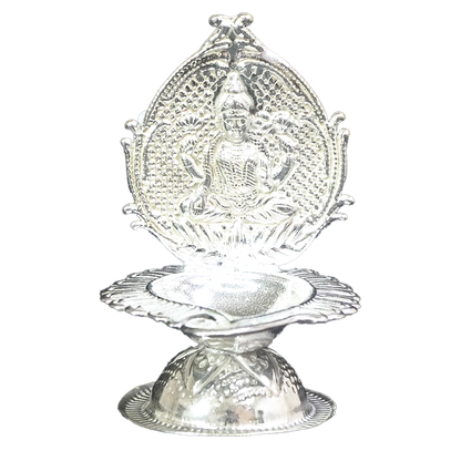 Lakshmi Kamal Metal Diya-GRI0710