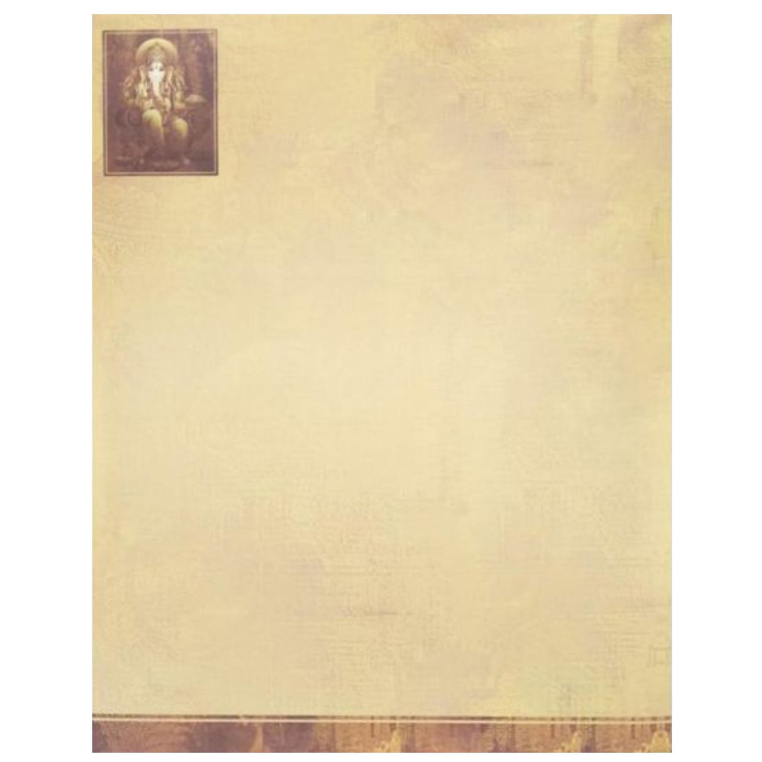 Sandal Shaded Offset With Ganesha And Elephant Background-KNKJ1084