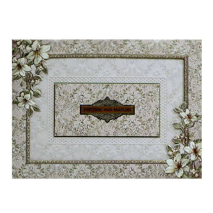 Light Pale Pink MDF Wedding Card-King of Cards