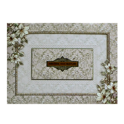 Light Pale Pink MDF Wedding Card-King of Cards