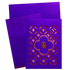 Purple Laser-Cut Wedding Card-King of Cards