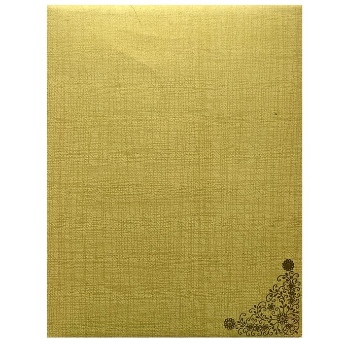 Gold Jumbo Metallic Balaji Padmavathi Design With Square Ganesha-KNK50133-King of Cards