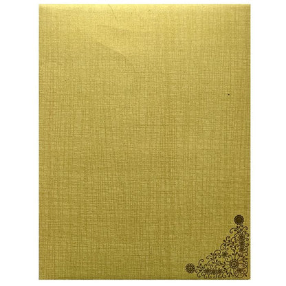 Gold Jumbo Metallic Balaji Padmavathi Design With Square Ganesha-KNK50133-King of Cards