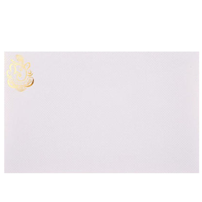 Lovely Peacock Shading With Hand Made Material Wedding Card - KNK30480