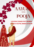 Red Floral Punjabi Wedding Invitation-AAPUN003